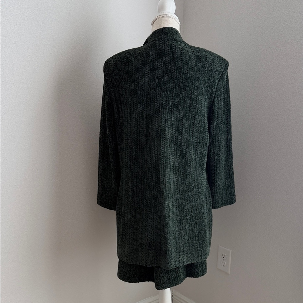 St. John Collection Dark Green Sparkle  Suit - Picture 4 of 10